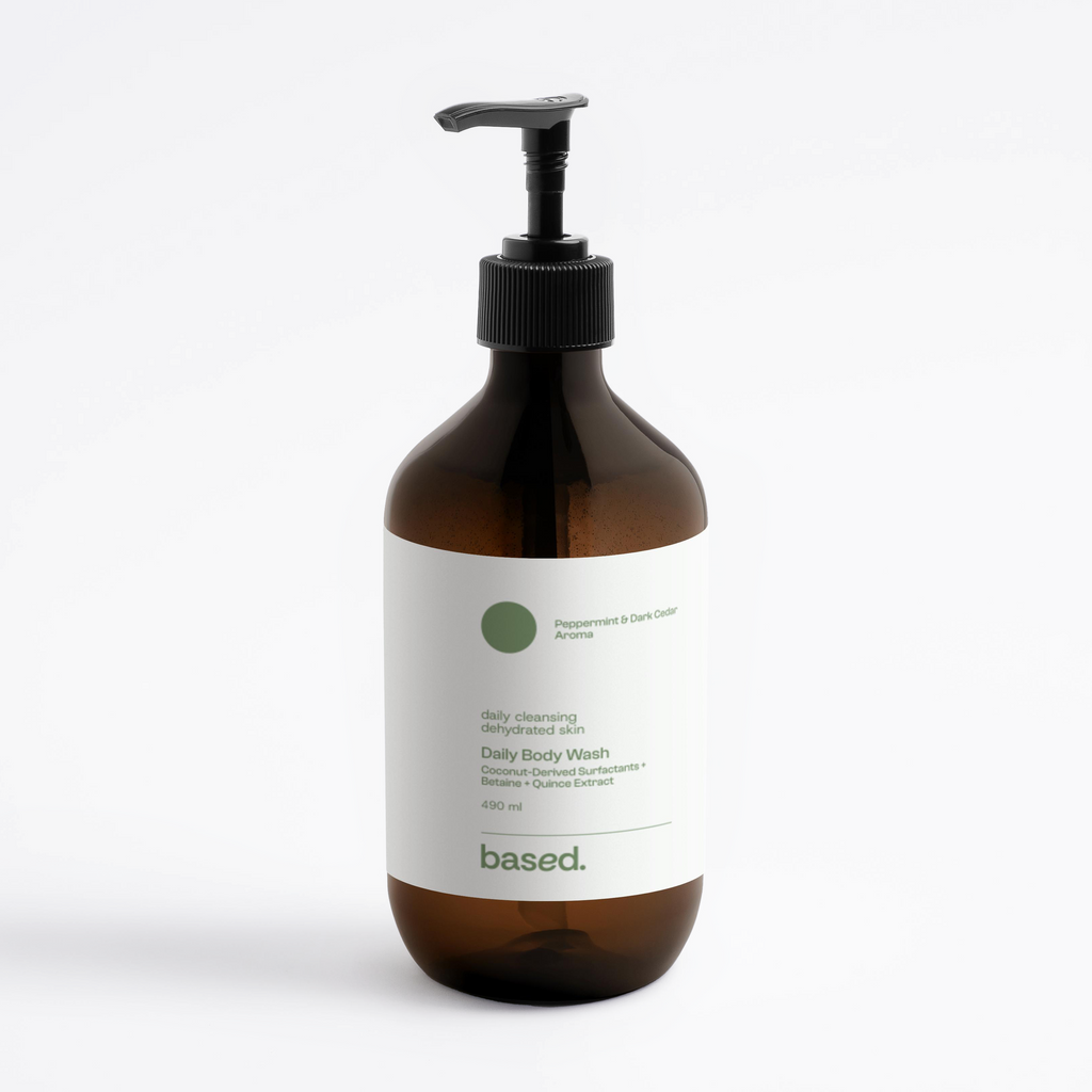 Daily Body Wash, Peppermint & Dark Cedar