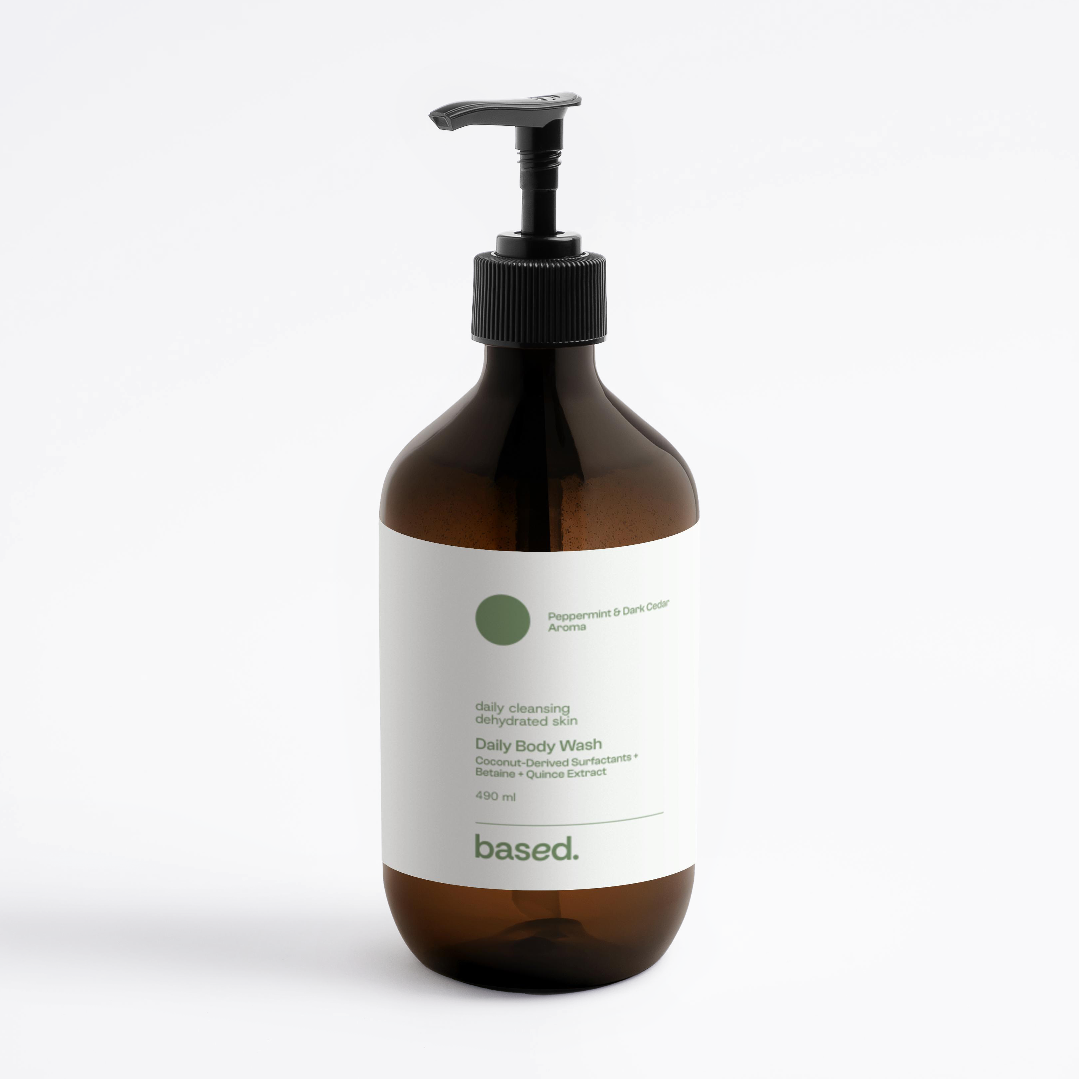 Daily Body Wash, Peppermint & Dark Cedar