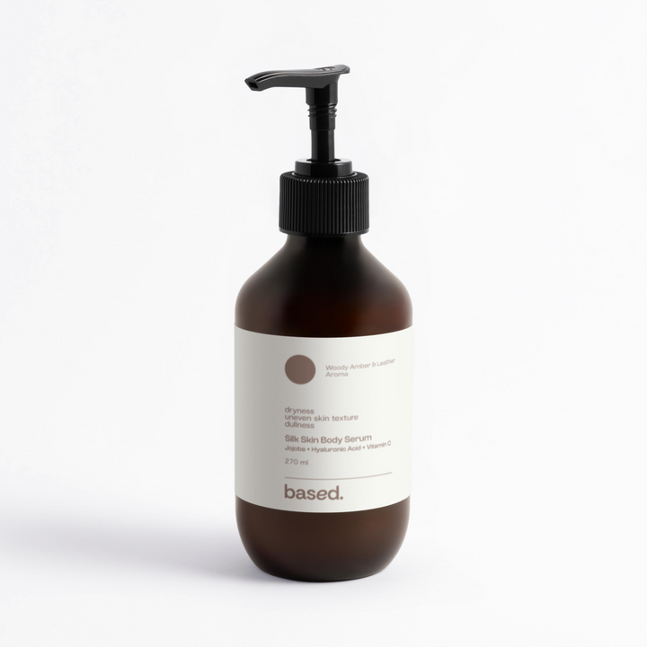 Silk Skin Body Serum, Woody Amber & Leather